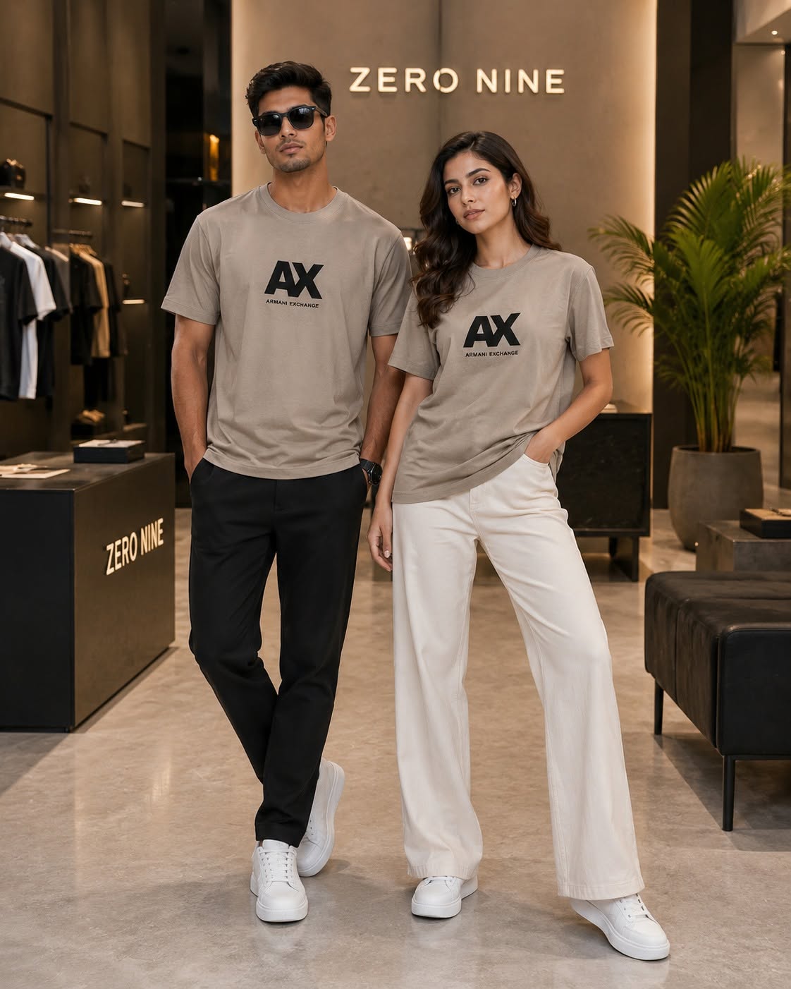 A/X Premium  Beige Unisex T-Shirt    P0500