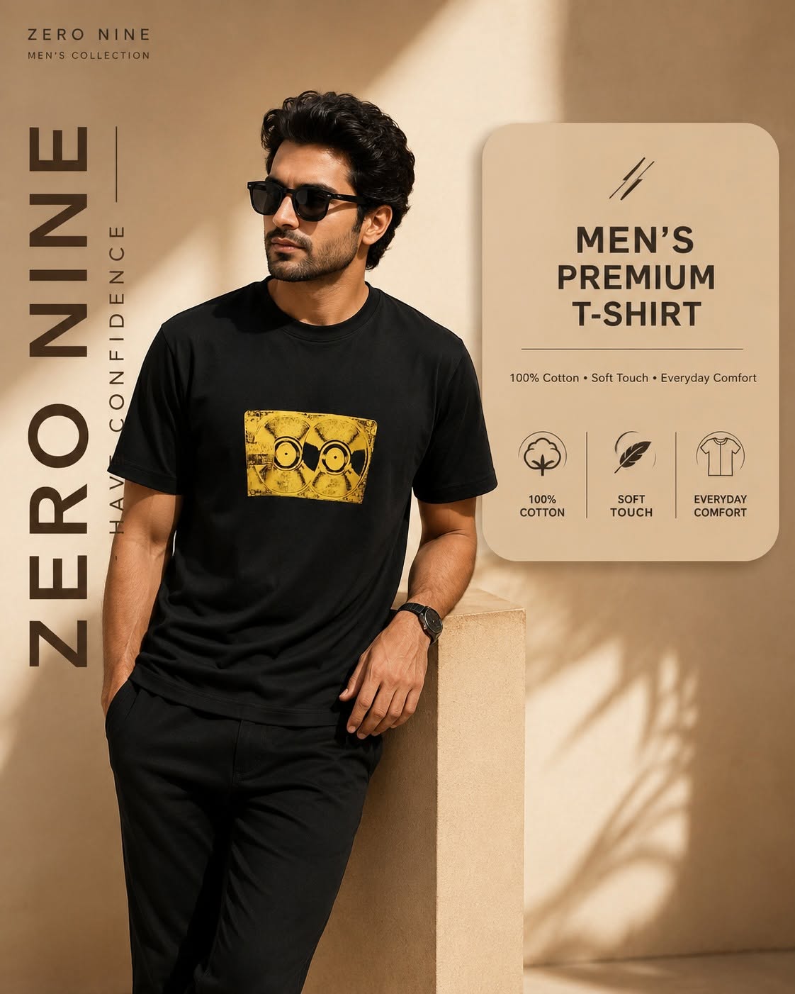 ZERO NINE Men’s Premium T-Shirt    P0503