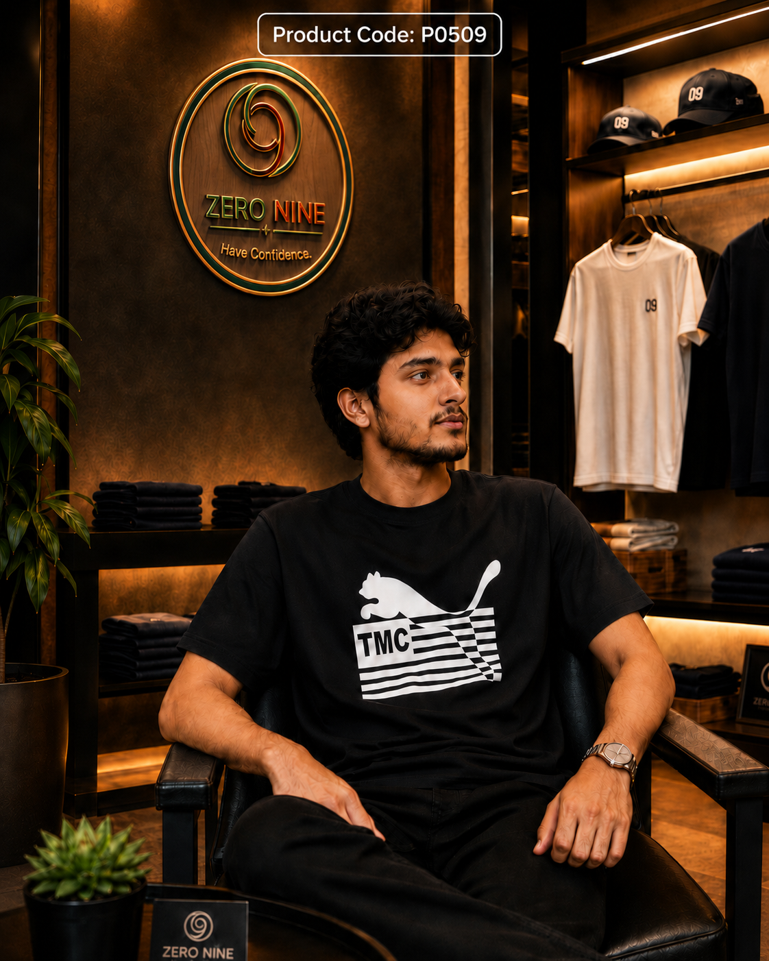 Premium Black T-Shirt  P0509